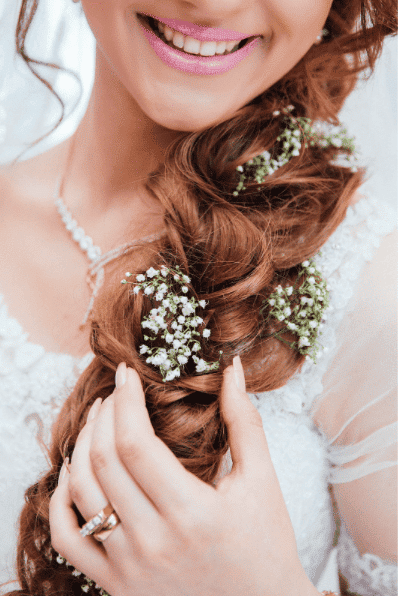11 Wedding Hairstyles Using Floral Headpieces