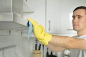 stainless steel cooker hood cleaning