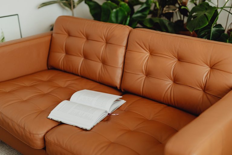 leather sofa