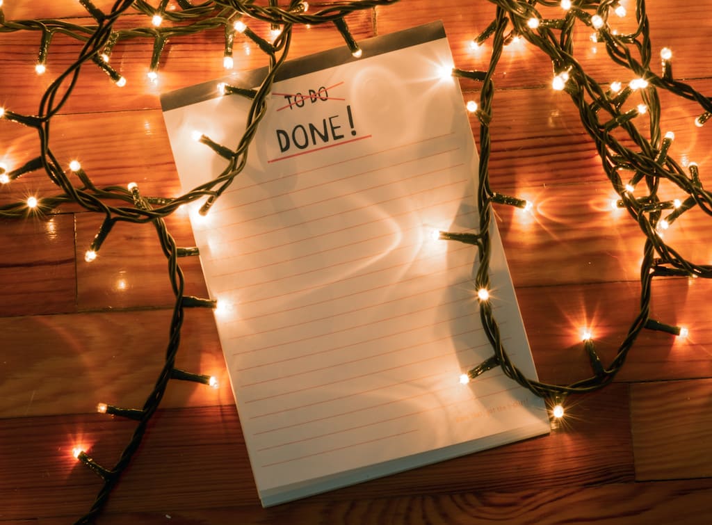 pre-christmas to do list