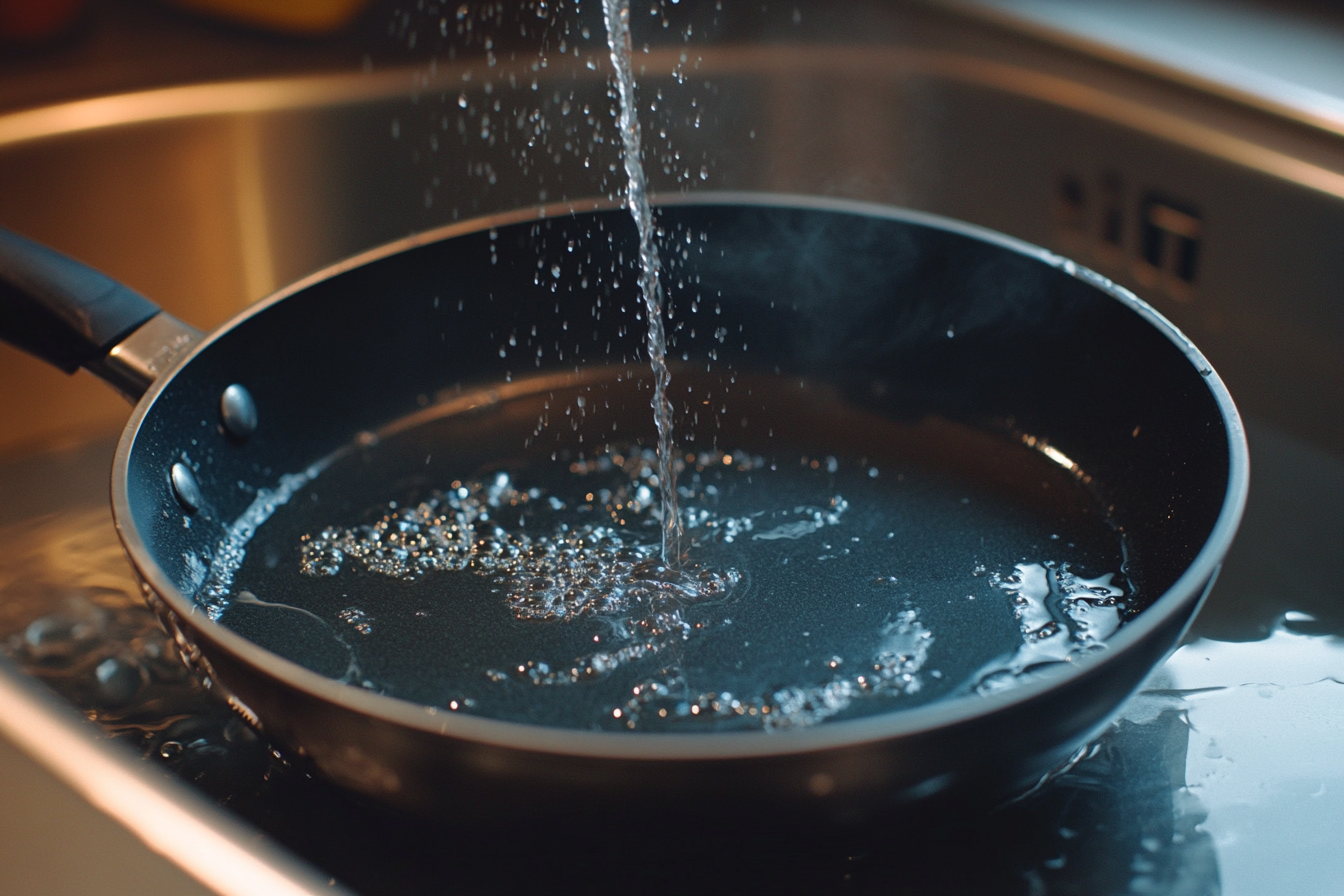 how to clean non-stick pan