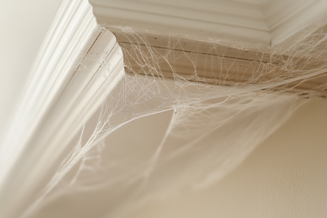 how to remove spider webs